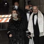 Foto Nicoloro G.   Milano    Tradizionale apertura della stagione lirica alla Scala con l' opera ' Macbeth ' di G. Verdi. nella foto la presidente del Senato Maria Elisabetta Alberti Casellati con il marito Giambattista Casellati.