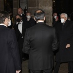 Foto Nicoloro G.   Milano    Tradizionale apertura della stagione lirica alla Scala con l' opera ' Macbeth ' di G. Verdi. nella foto l' arrivo alla Scala del Presidente Sergio Mattarella.