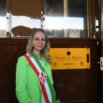 Foto Nicoloro G.   03/07/2021   Firenze   Primo viaggio inaugurale del Treno di Dante, convoglio storico che collega Firenze a Ravenna con quattro fermate intermedie. Da oggi 03 luglio fino al 10 ottobre prossimo effettuera\' viaggi di andata e ritorno nei fine settimana. nella foto l\' assessora del comune di Firenze Cecilia Del Re.