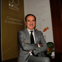 Foto Nicoloro G. 25/05/2012 Padova Nell’ aula magna dell’ Universita’ di Padova la Giuria dei Letterati, presieduta da Massimo Cacciari, ha selezionato la cinquina finalista al 50° Premio Campiello organizzato da Confindustria Veneto. Nel corso della cerimonia e’ stato anche proclamato il vincitore del Premio Campiello Opera Prima. Il vincitore assoluto tra la cinquina selezionata verra’ proclamato da una giuria di 300 lettori il 1 settembre 2012 al teatro La Fenice di Venezia. nella foto Andrea Tomat