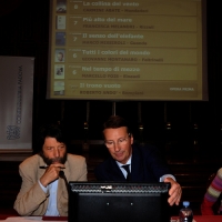 Foto Nicoloro G. 25/05/2012 Padova Nell’ aula magna dell’ Universita’ di Padova la Giuria dei Letterati, presieduta da Massimo Cacciari, ha selezionato la cinquina finalista al 50° Premio Campiello organizzato da Confindustria Veneto. Nel corso della cerimonia e’ stato anche proclamato il vincitore del Premio Campiello Opera Prima. Il vincitore assoluto tra la cinquina selezionata verra’ proclamato da una giuria di 300 lettori il 1 settembre 2012 al teatro La Fenice di Venezia. nella foto Foto Nicoloro G. 25/05/2012 Padova Nell’ aula magna dell’ Universita’ di Padova la Giuria dei Letterati, presieduta da Massimo Cacciari, ha selezionato la cinquina finalista al 50° Premio Campiello organizzato da Confindustria Veneto. Nel corso della cerimonia e’ stato anche proclamato il vincitore del Premio Campiello Opera Prima. Il vincitore assoluto tra la cinquina selezionata verra’ proclamato da una giuria di 300 lettori il 1 settembre 2012 al teatro La Fenice di Venezia. nella foto Massimo Cacciari – Piero Luxardo