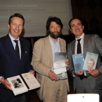 Foto Nicoloro G. 25/05/2012 Padova Nell’ aula magna dell’ Universita’ di Padova la Giuria dei Letterati, presieduta da Massimo Cacciari, ha selezionato la cinquina finalista al 50° Premio Campiello organizzato da Confindustria Veneto. Nel corso della cerimonia e’ stato anche proclamato il vincitore del Premio Campiello Opera Prima. Il vincitore assoluto tra la cinquina selezionata verra’ proclamato da una giuria di 300 lettori il 1 settembre 2012 al teatro La Fenice di Venezia. nella foto Piero Luxardo – Massimo Cacciari – Andrea Tomat