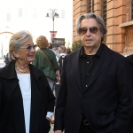 Foto Nicoloro G. 20/09/2026 Ravenna Nell' ambito delle Celebrazioni per il 705° annuale della morte di Dante Alighieri si e' conclusa la XV edizione del Festival '' Prospettiva Dante ''. nella foto il maestro Riccardo Muti con la moglie Cristina Mazzavillani Muti.
