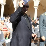 Foto Nicoloro G.   20/09/2026   Ravenna   Nell' ambito delle Celebrazioni per il 705° annuale della morte di Dante Alighieri si e' conclusa la XV edizione del Festival '' Prospettiva Dante ''. nella foto il maestro Riccardo Muti che riceve il '' Premio Dante-Ravenna ''  per il suo impegno per la tutela e trasmissione della lingua e della cultura italiana.