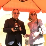 Foto Nicoloro G.   20/09/2026   Ravenna   Nell' ambito delle Celebrazioni per il 705° annuale della morte di Dante Alighieri si e' conclusa la XV edizione del Festival '' Prospettiva Dante ''. nella foto il maestro Riccardo Muti che riceve il '' Premio Dante-Ravenna '' , dalla presidente della Fondazione Cassa Risparmio Ravenna Mirella Falconi Mazzotti, per il suo impegno per la tutela e trasmissione della lingua e della cultura italiana.