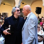 Foto Nicoloro G.   20/09/2026   Ravenna   Nell' ambito delle Celebrazioni per il 705° annuale della morte di Dante Alighieri si e' conclusa la XV edizione del Festival '' Prospettiva Dante ''. nella foto il maestro Riccardo Muti con il presidente ABI Antonio Patuelli.