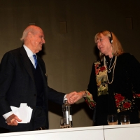 Foto Nicoloro G. 15/11/2013 Milano Quinta edizione di ” Science for Peace ” due giorni di dibattiti dedicati agli scienziati impegnati per la Pace. nella foto Umberto Veronesi – Jody Williams