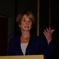 Foto Nicoloro G. 15/11/2013 Milano Quinta edizione di ” Science for Peace ” due giorni di dibattiti dedicati agli scienziati impegnati per la Pace. nella foto Kathleen Kennedy Townsend