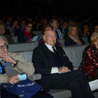 Foto Nicoloro G.  16/11/2013  Milano   Quinta edizione di " Science for Peace " due giorni di dibattiti dedicati agli scienziati impegnati per la Pace. nella foto da sinistra il filosofo Giulio Giorello, il professore Umberto Verones e il ministro Emma Bonino.