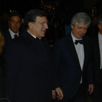 Foto Nicoloro G. 07/12/2013 Milano Tradizionale Prima alla Scala che annovera quest’ anno anche la presenza del Capo dello Stato. nella foto Josè M. Barroso – Stephane Lissner  