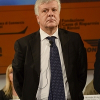 Foto Nicoloro G. 27/10/2013 Rimini Quarantaquattresima edizione delle ” Giornate Internazionali del Centro Pio Manzù ” che ha per tema ” La palma e l’ abete: dialoghi interculturali tra Europa e Mondo Arabo “. nella foto Gian Luca Galletti    