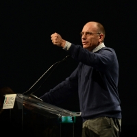 Foto Nicoloro G. 15/12/2013 Milano Prima Assemblea Nazionale del PD dopo le elezioni di Matteo Renzi a segretario. nella foto Enrico Letta  
