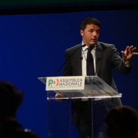 Foto Nicoloro G. 15/12/2013 Milano Prima Assemblea Nazionale del PD dopo le elezioni di Matteo Renzi a segretario. nella foto Matteo Renzi 