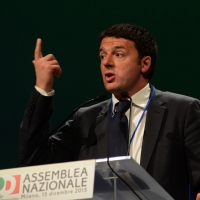Foto Nicoloro G. 15/12/2013 Milano Prima Assemblea Nazionale del PD dopo le elezioni di Matteo Renzi a segretario. nella foto Matteo Renzi 