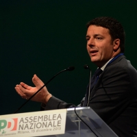 Foto Nicoloro G. 15/12/2013 Milano Prima Assemblea Nazionale del PD dopo le elezioni di Matteo Renzi a segretario. nella foto Matteo Renzi 