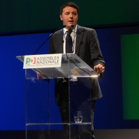Foto Nicoloro G. 15/12/2013 Milano Prima Assemblea Nazionale del PD dopo le elezioni di Matteo Renzi a segretario. nella foto Matteo Renzi 