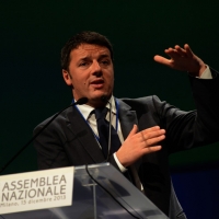 Foto Nicoloro G. 15/12/2013 Milano Prima Assemblea Nazionale del PD dopo le elezioni di Matteo Renzi a segretario. nella foto Matteo Renzi 