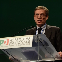 Foto Nicoloro G. 15/12/2013 Milano Prima Assemblea Nazionale del PD dopo le elezioni di Matteo Renzi a segretario. nella foto Gianni Cuperlo  