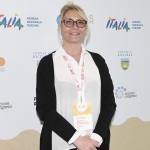 Foto Nicoloro G.   05/04/2020   Riccione ( RN ) Prima giornata della quinta edizione del G20s, Summit nazionale dei Comuni balneari. che ha per focus la Transizione ecologica, l' Innovazione, la Sicurezza e l' Economia. nella foto Elena Nappi, sindaca di Castiglione della Pescaia (GR).
