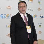 Foto Nicoloro G.   05/04/2020   Riccione ( RN ) Prima giornata della quinta edizione del G20s, Summit nazionale dei Comuni balneari. che ha per focus la Transizione ecologica, l' Innovazione, la Sicurezza e l' Economia. nella foto Pietro Diamantini, dirigente Trenitalia.