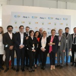 Foto Nicoloro G.   05/04/2020   Riccione ( RN ) Prima giornata della quinta edizione del G20s, Summit nazionale dei Comuni balneari. che ha per focus la Transizione ecologica, l' Innovazione, la Sicurezza e l' Economia. nella foto di gruppo alcuni sindaci presenti al Summit.