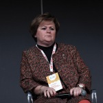 Foto Nicoloro G.   05/04/2020   Riccione ( RN ) Prima giornata della quinta edizione del G20s, Summit nazionale dei Comuni balneari. che ha per focus la Transizione ecologica, l' Innovazione, la Sicurezza e l' Economia. nella foto Sabina Cardinali, presidente nazionale CNA Balneari.