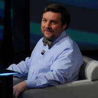 Foto Nicoloro G. 09/12/2012 Milano Trasmissione televisiva su Rai3 ” Che tempo che fa ” condotta da Fabio Fazio. nella foto Luca Mercalli