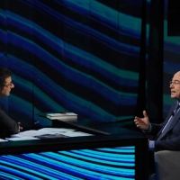 Foto Nicoloro G. 09/12/2012 Milano Trasmissione televisiva su Rai3 ” Che tempo che fa ” condotta da Fabio Fazio. nella foto Fabio Fazio – Aldo Cazzullo