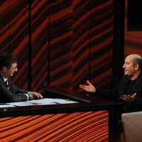 Foto Nicoloro G. 09/12/2012 Milano Trasmissione televisiva su Rai3 ” Che tempo che fa ” condotta da Fabio Fazio. nella foto Fabio Fazio – Antonio Albanese