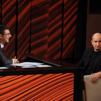 Foto Nicoloro G. 09/12/2012 Milano Trasmissione televisiva su Rai3 ” Che tempo che fa ” condotta da Fabio Fazio. nella foto Fabio Fazio – Antonio Albanese