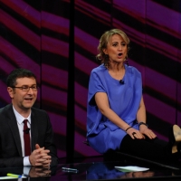 Foto Nicoloro G. 09/12/2012 Milano Trasmissione televisiva su Rai3 ” Che tempo che fa ” condotta da Fabio Fazio. nella foto Fabio Fazio – Luciana Littizzetto