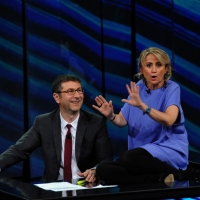 Foto Nicoloro G. 09/12/2012 Milano Trasmissione televisiva su Rai3 ” Che tempo che fa ” condotta da Fabio Fazio. nella foto Fabio Fazio – Luciana Littizzetto