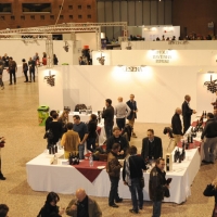 Foto Nicoloro G. 04/11/2011 Ravenna Nona edizione della rassegna ” GiovinBacco ” la piu’ grande festa dedicata al famoso vino romagnolo Sangiovese. In vetrina e pronti per essere degustati 140 vini di 73 tra le migliori cantine romagnole. All’ interno della manifestazione anche il concorso ” Trofeo la Piadina d’ oro di Romagna “. nella Il salone della manifestazione