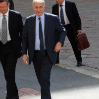 Foto Nicoloro G. 14/05/2012 Milano Si e’ tenuta in Borsa la relazione annuale della Consob alla presenza del Capo dello Stato Giorgio Napolitano. nella foto Giuliano Pisapia