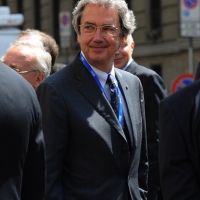 Foto Nicoloro G. 14/05/2012 Milano Si e’ tenuta in Borsa la relazione annuale della Consob alla presenza del Capo dello Stato Giorgio Napolitano. nella foto Franco Bernabe'