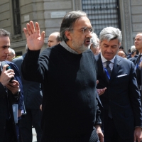 Foto Nicoloro G. 14/05/2012 Milano Si e’ tenuta in Borsa la relazione annuale della Consob alla presenza del Capo dello Stato Giorgio Napolitano. nella foto Sergio Marchionne