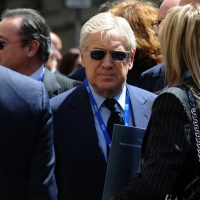 Foto Nicoloro G. 14/05/2012 Milano Si e’ tenuta in Borsa la relazione annuale della Consob alla presenza del Capo dello Stato Giorgio Napolitano. nella foto Paolo Garimberti