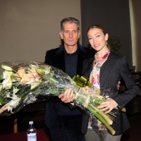 Foto Nicoloro G. 11/11/2010 Milano, La prima ballerina dell\' Opera di Parigi, Eleonora Abbagnato, sara\' madrina e danzera\' alla festa che si terra\' il 28 novembre nella Sala delle Asse al Castello Sforzesco. L\' evento e\' sponsorizzato da A2A ed e\' legato all\' impegno della stessa societa\' per il restauro del Monocromo di Leonardo che si trova, appunto, nella Sala delle Asse del Castello Sforzesco. nella foto Massimiliano Finazzer Flory – Eleonora Abbagnato