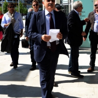 Foto Nicoloro G.  06/05/2014  Rimini   Si è aperto ufficialmente il 17° Congresso della CGIL. nella foto l\'arrivo di Massimo D\'Alema.