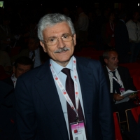Foto Nicoloro G.  06/05/2014  Rimini   Si è aperto ufficialmente il 17° Congresso della CGIL. nella foto l' arrivo di Massimo D'Alema.