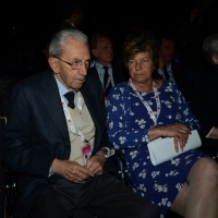 Foto Nicoloro G. 06/05/2014  Rimini   Si è aperto ufficialmente il 17° Congresso della CGIL. nella foto il presidente ANPI Carlo Smuraglia e Susanna Camusso.