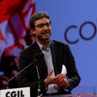 Foto Nicoloro G.  06/05/2014  Rimini   Si è aperto ufficialmente il 17° Congresso della CGIL. nella foto il sindaco di Rimini Andrea Gnassi.