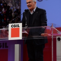 Foto Nicoloro G. 06/05/2014  Rimini   Si è aperto ufficialmente il 17° Congresso della CGIL. nella foto il segretario generale CISL Raffaele Bonanni.