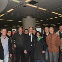 Foto Nicoloro G. 04/12/2011 Vicenza Dopo quattro anni si riunisce il Parlamento Padano nella sua sede di villa " La Favorita ". nella foto Luca Zaia circondato da simpatizzanti