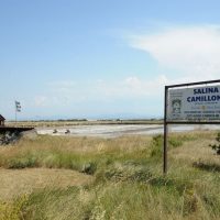 Foto Nicoloro G. 28/06/2012 Cervia ( Ravenna ) La salina Camillone, nel territorio di Cervia, e’ l’ ultima delle circa 150 saline a conduzione familiare che operavano prima del 1959, anno in cui le saline sono passate al Monopolio di Stato. Tutte le saline furono consorziate in una sola salina a produzione industriale e la salina Camillone e’ l’ unica rimasta artigianale in Italia. Qui tutto avviene ancora manualmente, nessun macchinario e’ utilizzato e il prelievo di sale e’ fatto ogni giorno nel periodo in cui resta aperta e cioe’ da Aprile a Settembre circa. E’ attiva grazie al volontariato del gruppo culturale ” Civilta’ salinara ” che gestisce anche il Museo del Sale di Cervia. Da giugno a settembre tutti i giovedi’ e le domeniche effettuano visite guidate per un pubblico che puo’ cosi’ assistere alle varie fasi del lavoro di estrazione del sale. nella foto L'ingresso alla salina