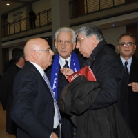 Foto Nicoloro G. Rimini 04/12/2010 Seconda edizione del " Salone della Giustizia " che si svolge dal 02 al 05 dicembre alla Fiera di Rimini. nella foto Antonio Leone – Filippo Berselli – Carlo Giovanardi
