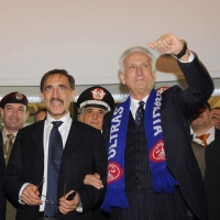 Foto Nicoloro G. Rimini 04/12/2010 Seconda edizione del " Salone della Giustizia " che si svolge dal 02 al 05 dicembre alla Fiera di Rimini. nella foto Ignazio La Russa – Filippo Berselli