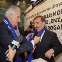 Foto Nicoloro G. Rimini 04/12/2010 Seconda edizione del \" Salone della Giustizia \" che si svolge dal 02 al 05 dicembre alla Fiera di Rimini. nella foto Filippo Berselli – Ignazio La Russa