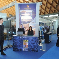 Foto Nicoloro G. Rimini 02/12/2010 Giornata inaugurale della Seconda edizione del ” Salone della Giustizia ” che si svolge dal 02 al 05 dicembre alla Fiera di Rimini. nella foto Lo stand della Marina Militare