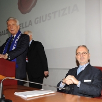 Foto Nicoloro G. Rimini 02/12/2010 Giornata inaugurale della Seconda edizione del ” Salone della Giustizia ” che si svolge dal 02 al 05 dicembre alla Fiera di Rimini. nella foto Filippo Berselli – Michele Vietti
